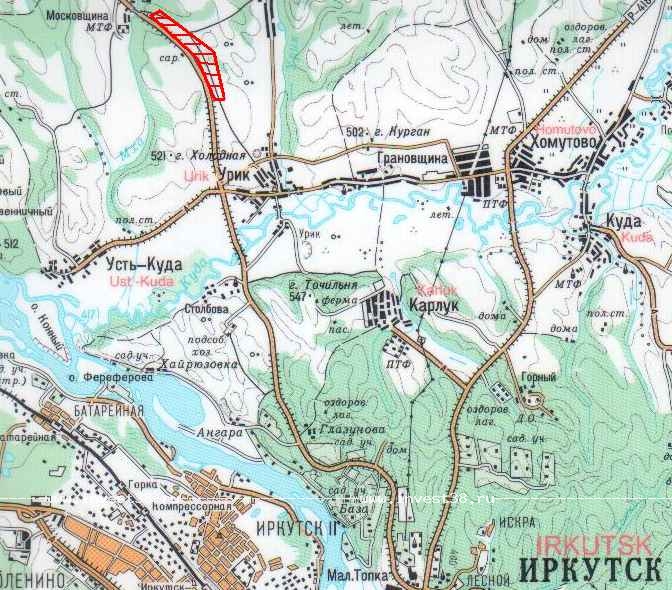 Микрорайон топкинский иркутск карта